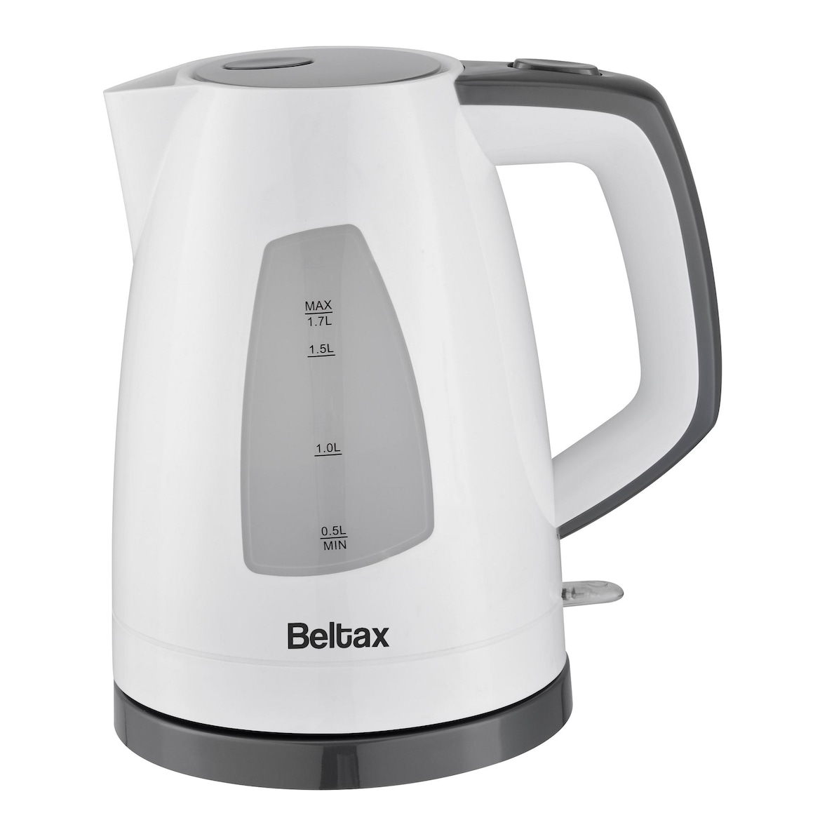 Hervidor de agua de 1,7L BELTAX BEK-7302; Capacidad: 1,7L; Potencia: 2200W; Base extraíble de 360°; Protección contra sobrecalentamiento