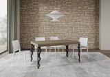thumbnail of Karamay Premium 160/264x90 cm ausziehbarer Tisch in Taubengrau mit anthrazitfarbenen Beinen