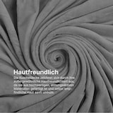 thumbnail of Kuscheldecke Mikrofaser Flausch 220x240cm - Silbergrau