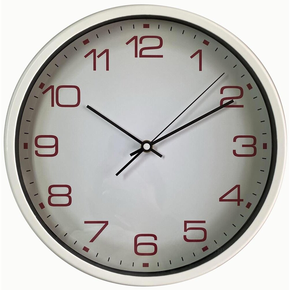 Methodo, orologio da parete Vintage, 30,5x4,5 cm, bianco