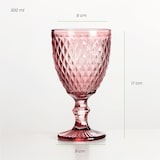 thumbnail of Solycarpa Juego 6 Copas Cristal Transparente (2 Rosa, 2 Azul, 2 Ámbar) para Fiesta, Boda o Bautizo. Ideales para vino, cava o agua.