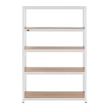 thumbnail of Helloshop26 - Estante metálica reforçada para oficina 120 x 60 x 180 cm suporta 5 x 150 kg armazenamento robusto de ferramentas 14_0005177