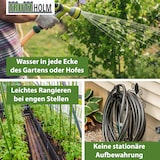 thumbnail of Schlauchwagen Basic 4 Räder 95,5 x 58 cm Stahl, für 50 m 3/4 Zoll Gartenschlauch grün