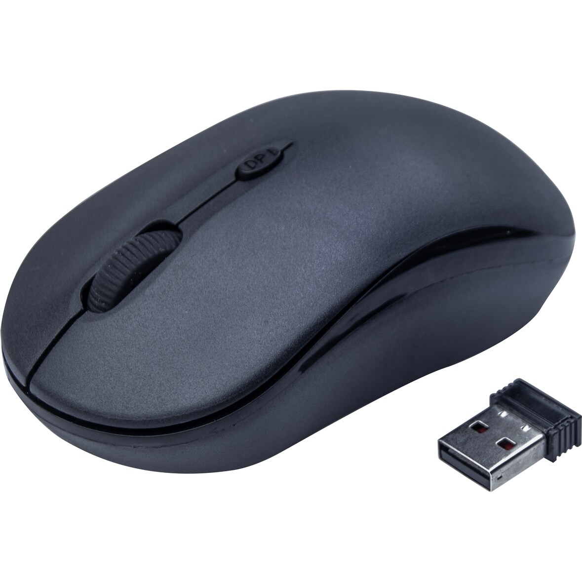 DACOMEX M220-W Mini souris optique sans fil nano USB noire