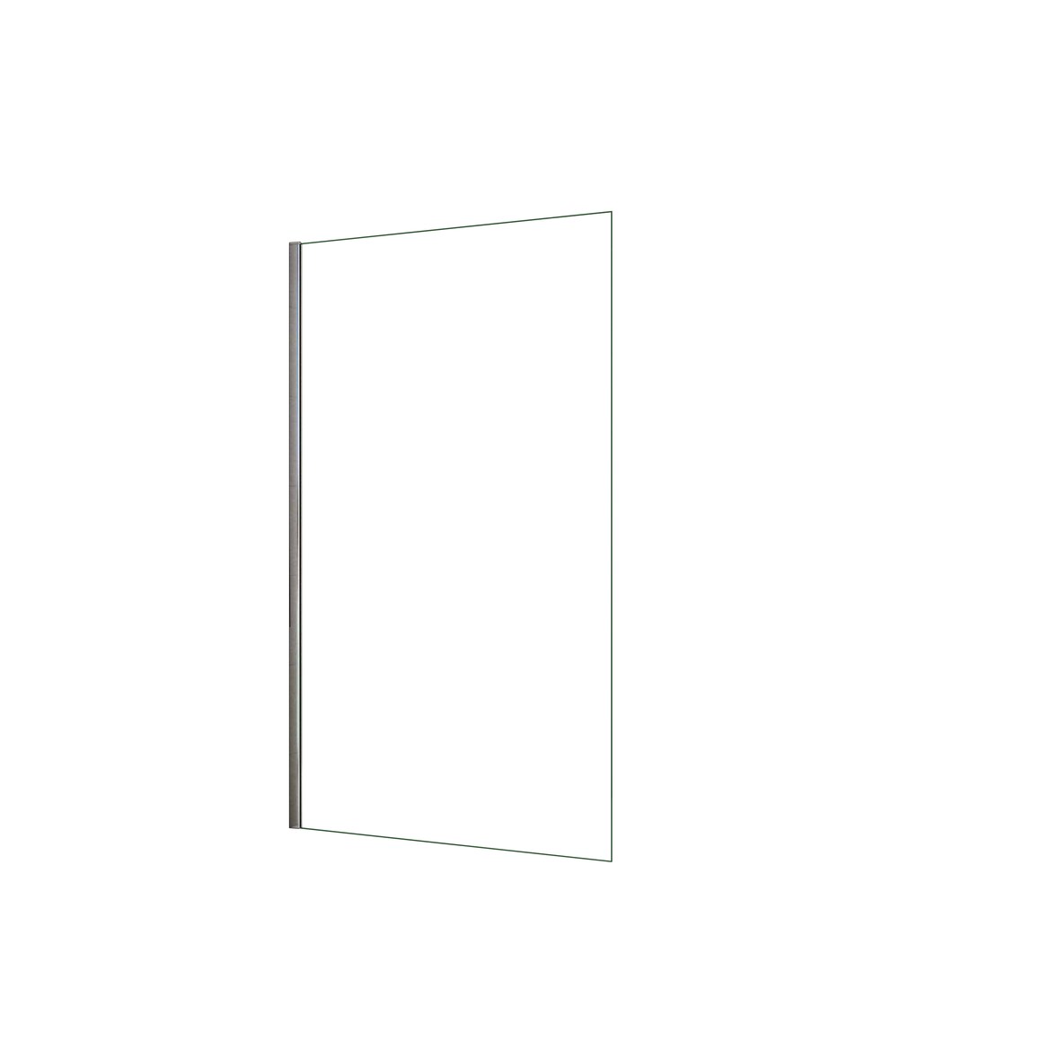 AICA Walkin Mampara Panel de ducha Panel Pantalla Fija Vidrio Templado de 8mm con Tratamiento Antical Perfil Cromado (68-70)x200cm
