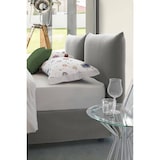 thumbnail of Dmora Letto matrimoniale Cristyn, Letto contenitore con rivestimento in tessuto, 100% Made in Italy, con materasso Cm 160x200 incluso, Grigio