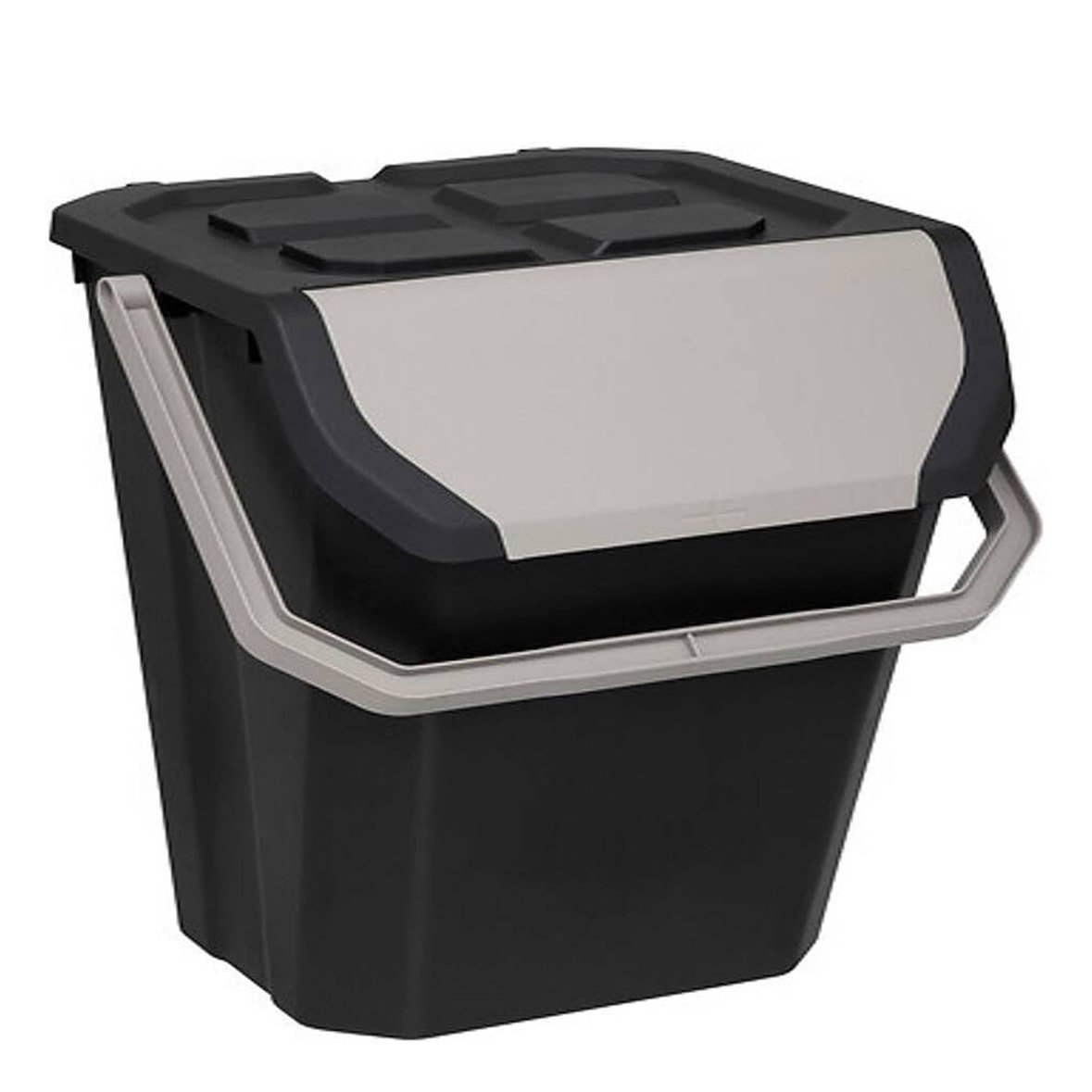FIVE - Caixote do lixo de reciclagem empilhável de plástico de 24L