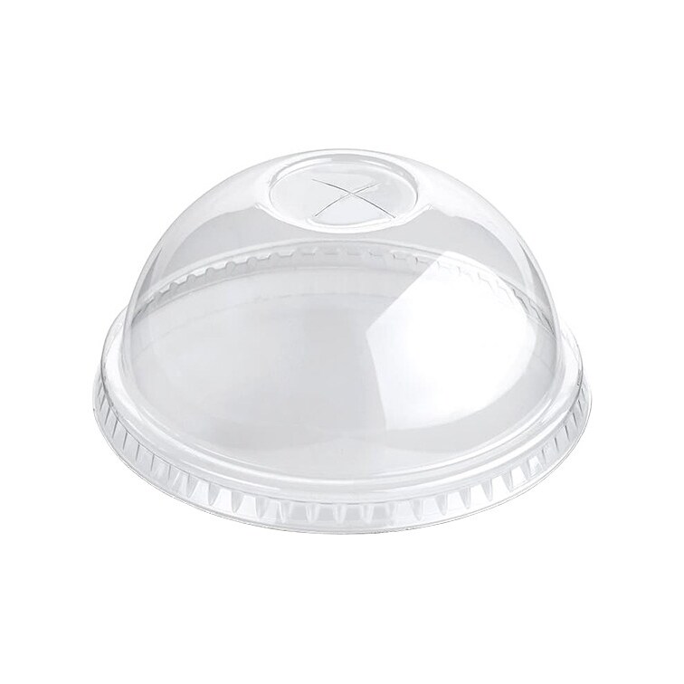 MONOUSO - Tampa Cupula Cruz PET Transparent  Ø9,4cm (100 Uds)