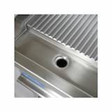 thumbnail of Fry-Top professionale a gas con piastra singola rigata su vano a giorno - linea BASIC