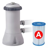 thumbnail of Piscina elevada rectangular prism frame intex con depuradora