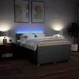 thumbnail of vidaXL Boxspringbett mit Matratze Hellgrau 140x200 cm Stoff