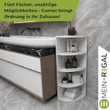 thumbnail of Eckregal Corner 120 Weiß Bücherregal Holz Standregal Eckregal