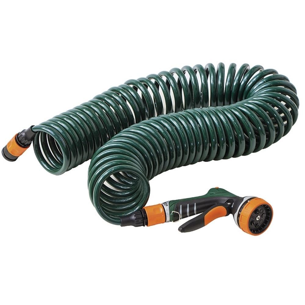 SIENA GARDEN Spiralschlauch-Set  Spiralschlauchset 10m mit Comfort Multibrause