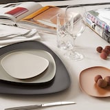 thumbnail of Assiette Creuse Authentic Collection Verre recyclé Transparent 32 cm X 6 Mondo Deco