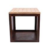 thumbnail of Panca portalegna artigianale RedFire Tyr – acciaio – Ø41 cm, altezza 43 cm – ruggine