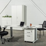 thumbnail of Cadeira Rocada confidant com encosto Maya 938M. Assento estofado laranja.