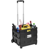thumbnail of tectake trolley per la spesa pieghevole - nero - 402118