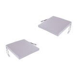 thumbnail of Pacote 2 unidades - Almofada para cadeiras de exterior. Cor pedra, hidrorrepelente e removível. Tamanho: 44x44x5 cm