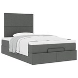 thumbnail of vidaXL Ottoman-Bett mit Matratze Dunkelgrau 120x190 cm Stoff