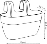 thumbnail of Vibia Campana Easy Hanger Balkonkasten: Weiß, 5.8L, Recycelt