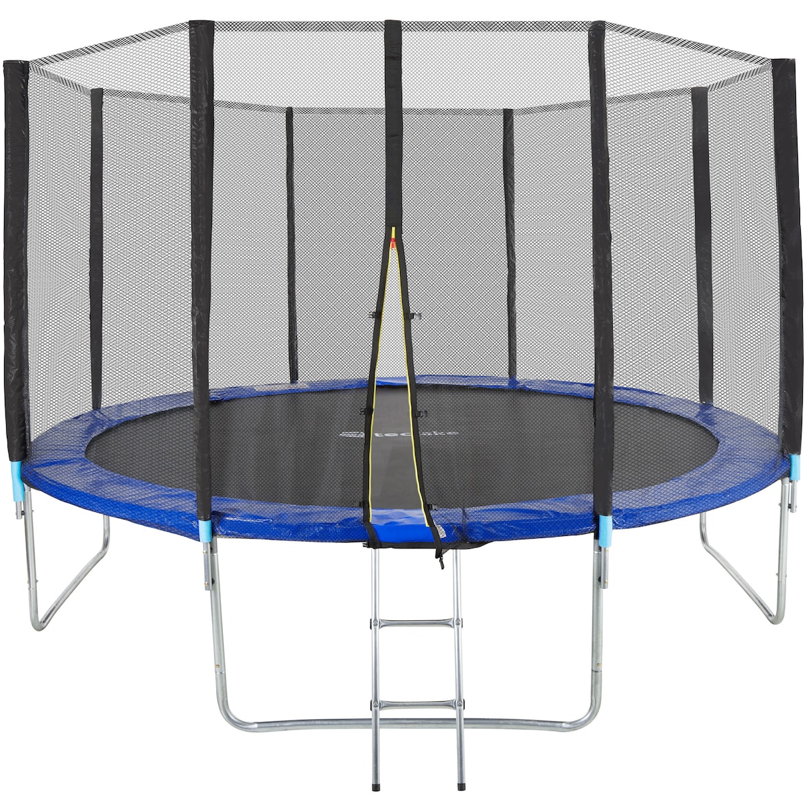 tectake Trampolino con rete di protezione  Nero/Blu
