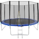 thumbnail of tectake Trampolino con rete di protezione  Nero/Blu