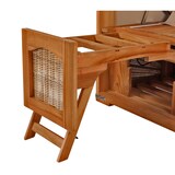 thumbnail of Strandkorb - bene living - Ammersee Teak Bullauge - PE shell - Modell 506 - inkl. Liftersystem