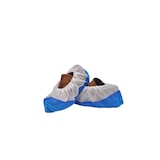 thumbnail of MONOUSO - Copriscarpe TNT Di PP con Suola Antiscivolo CPE Bianco/Blu (100 Pezzi)