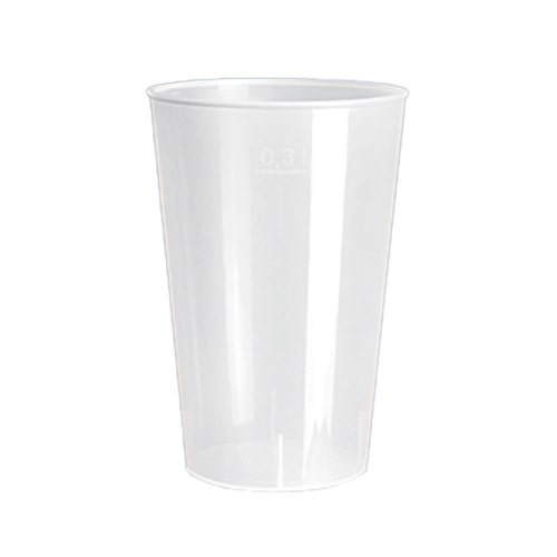 225 Mehrweg Trinkglas 0,3 l Polypropylen "de Luxe" – Transparent