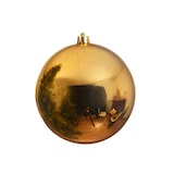 thumbnail of Christbaumkugel XL Weihnachtskugel bruchfest 14cm glänzend gold