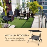 thumbnail of Bel Air Mono Swing Hollywoodschaukel Stahlrahmen Mono Relax schwarz Schwarz