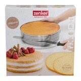thumbnail of Zenker Patisserie Tortenboden-Schneidhilfe, Tortenring, Tortenschneider, Edelstahl, passend für Ø 26 / 28 cm, 7701