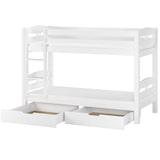 thumbnail of Kinder Etagenbett Kiefer weiß 90x200 Doppel-Bettkasten Rollroste Matratzen Stockbett 60.10-09WMS2