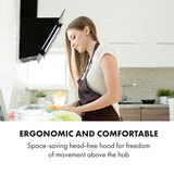 thumbnail of Eleonora 60 Dunstabzugshaube 426 m³/h Touch-Panel Ambiente-Licht Schwarz