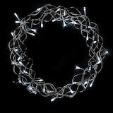 thumbnail of LEX LED Metallkranz grobmaschig, kaltweiß,  Ø 30 cm, 40 LEDs