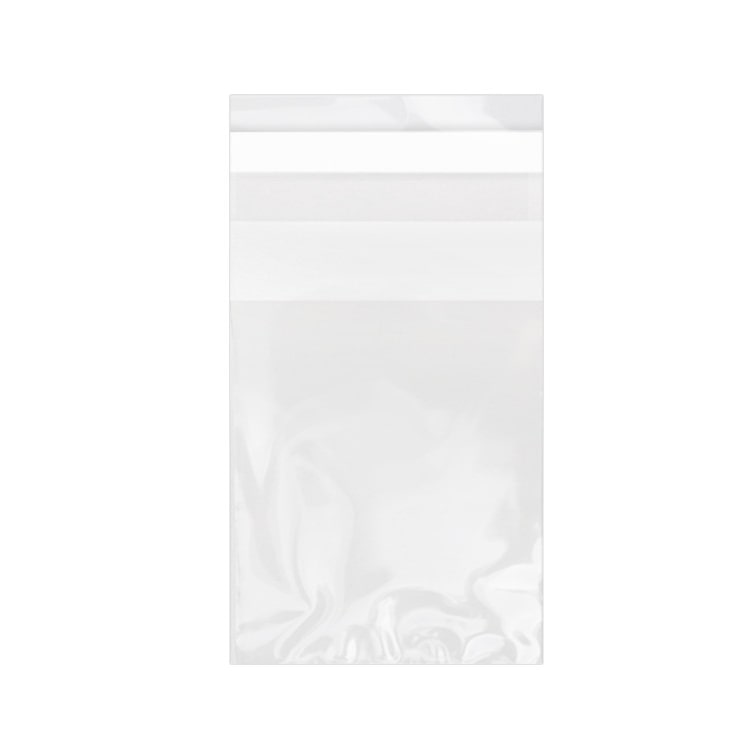 MONOUSO - Sacchetto di Polipropilene  BOPP Piega Adesivo 6x8cm G160 (100 Pezzi)