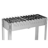 thumbnail of METRO PROFESSIONAL Holzkohlegrill rechteckig Karasu, Grillfläche 78 x 29 cm, inkl.12 Spieße, Edelstahl, silber