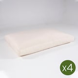 thumbnail of Pack 4 cojines Asiento palet de exterior, Desenfundable, Poliéster 180 gr, Color Beige, 120x80x16
