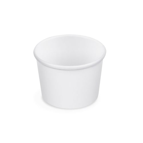 1000 Eisbecher 125 ml Papier mit PE-Beschichtung weiß - Stilvolle Präsentation