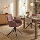 thumbnail of Conjunto de 2 Cadeiras de Jantar Jonah em Tecido vermelho rubi