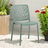 thumbnail of Set 6 Chaises Empilables en Polypropylène avec fibre de verre pour Jardin ou intérieur, hydrofuges et résistantes, design moderne - SOLE - Sauge