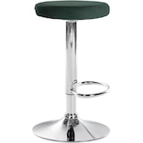 thumbnail of Tabouret de bar Ponte revêtement velours Vert/Chrome