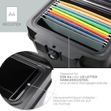 thumbnail of HMF 250453 Feuerfeste Wasserdichte Dokumentenbox für Hängeregister, DIN A4, 44,5 x 34 x 33 cm, Schwarz