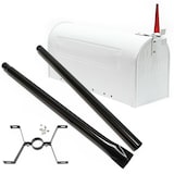 thumbnail of Helloshop26 - Us mailbox boite aux lettres design américain argent pied de support courrier 16_0000330