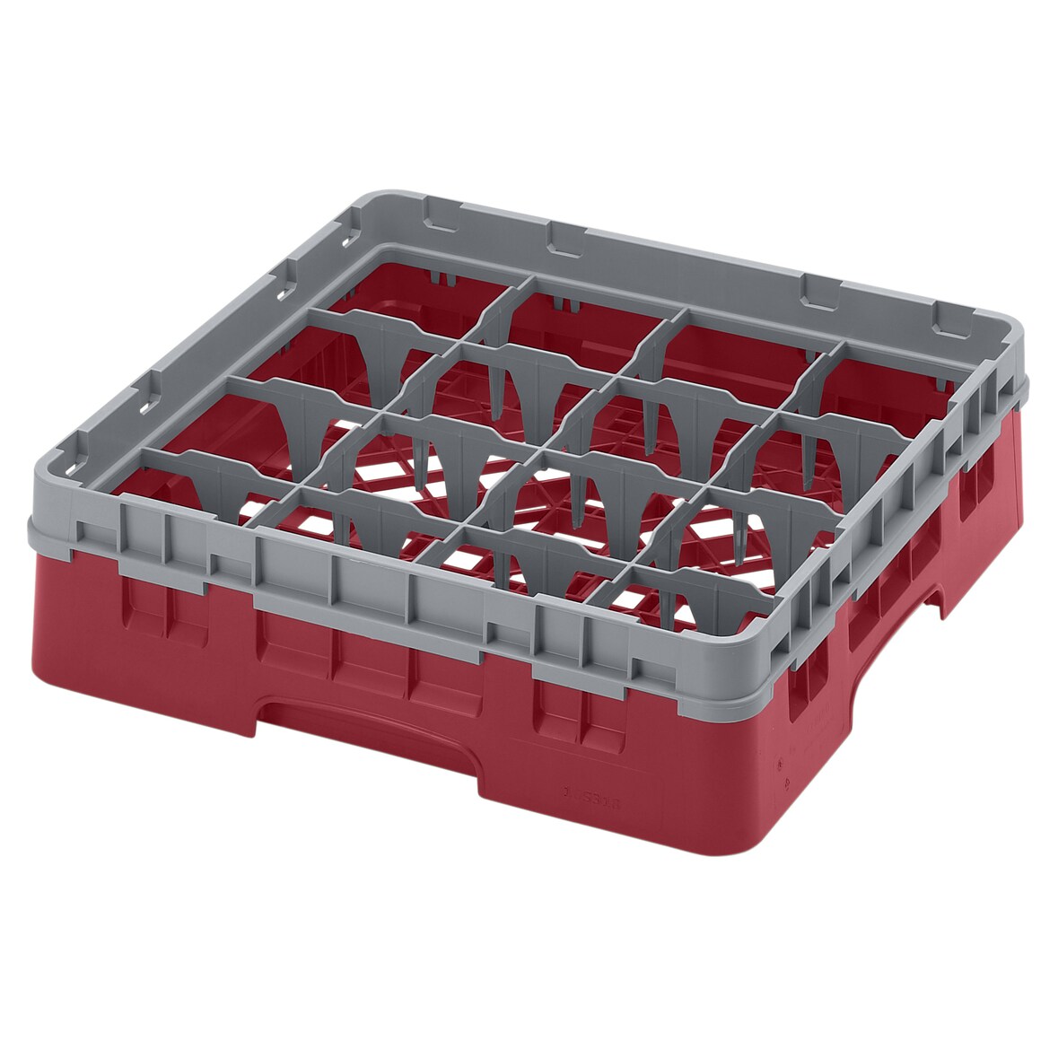 CAMBRO - 16S318-416 - Cestino per il lavaggio 16 comp. 1 altura - 10,9 cm Ø máx. - alt. máx. 9,4 cm - 50 x 50 x 14,3 cm - Mirtillo