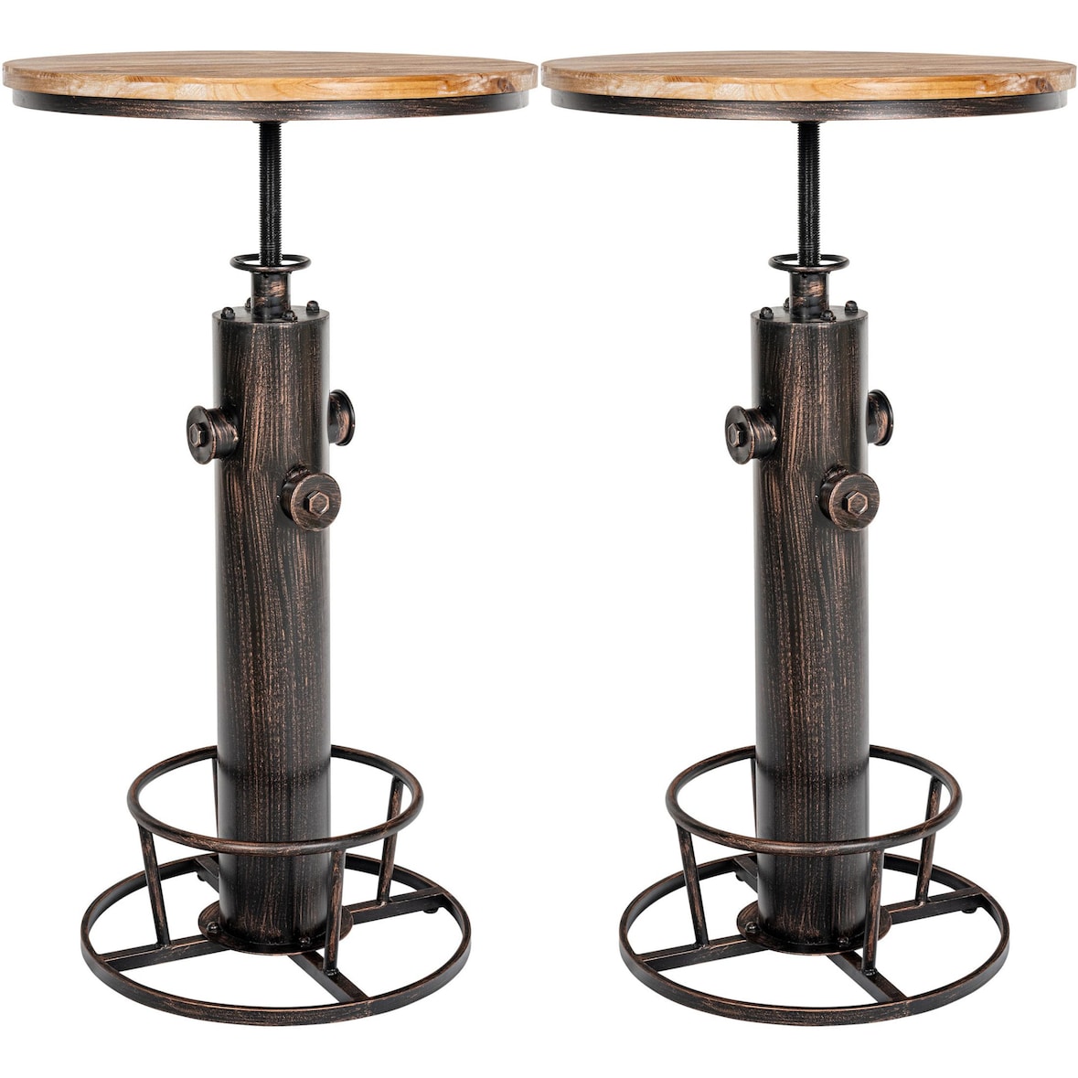 Set de 2 tables hautes Ruhr Bronze