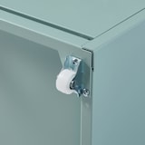 thumbnail of Helloshop26 - Caisson de bureau armoire meuble de rangement à roulettes avec 5 tiroirs 69 x 28 x 41 cm vert menthe 03_0009108