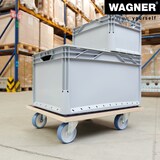 thumbnail of WAGNER Transporthilfe Multiplex MAXIGRIP 24 mm - 59 x 49 x 15 cm, Rollen ultrasoft Ø 100 mm, Tragkraft 500 kg - 20114501