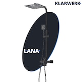 thumbnail of LANA | Conjunto de chuveiro de chuva de aço inoxidável preto fosco premium | Torneiras de design sistema de chuveiro | completa com chuveiro de mão