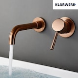 thumbnail of NAVIS|Rubinetto da bagno montaggio a parete in 2 parti oro rosa|semplice in acciaio inox a parete|Miscelatore per lavabo gastronomico per hotel